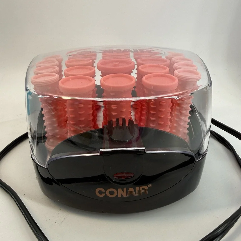 Conair Curls & Waves Multi-Sized Hot Rollers 20 Assorted Rollers Easy Grip HR83S - Picture 6 of 10